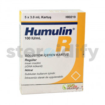 HUMULIN R 100IU CART